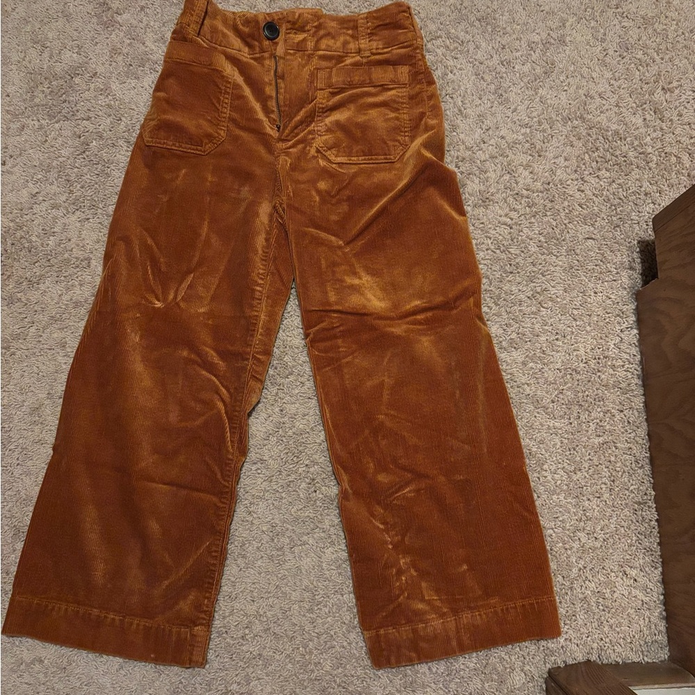 Maeve Burnt Orange Corduroy Trousers